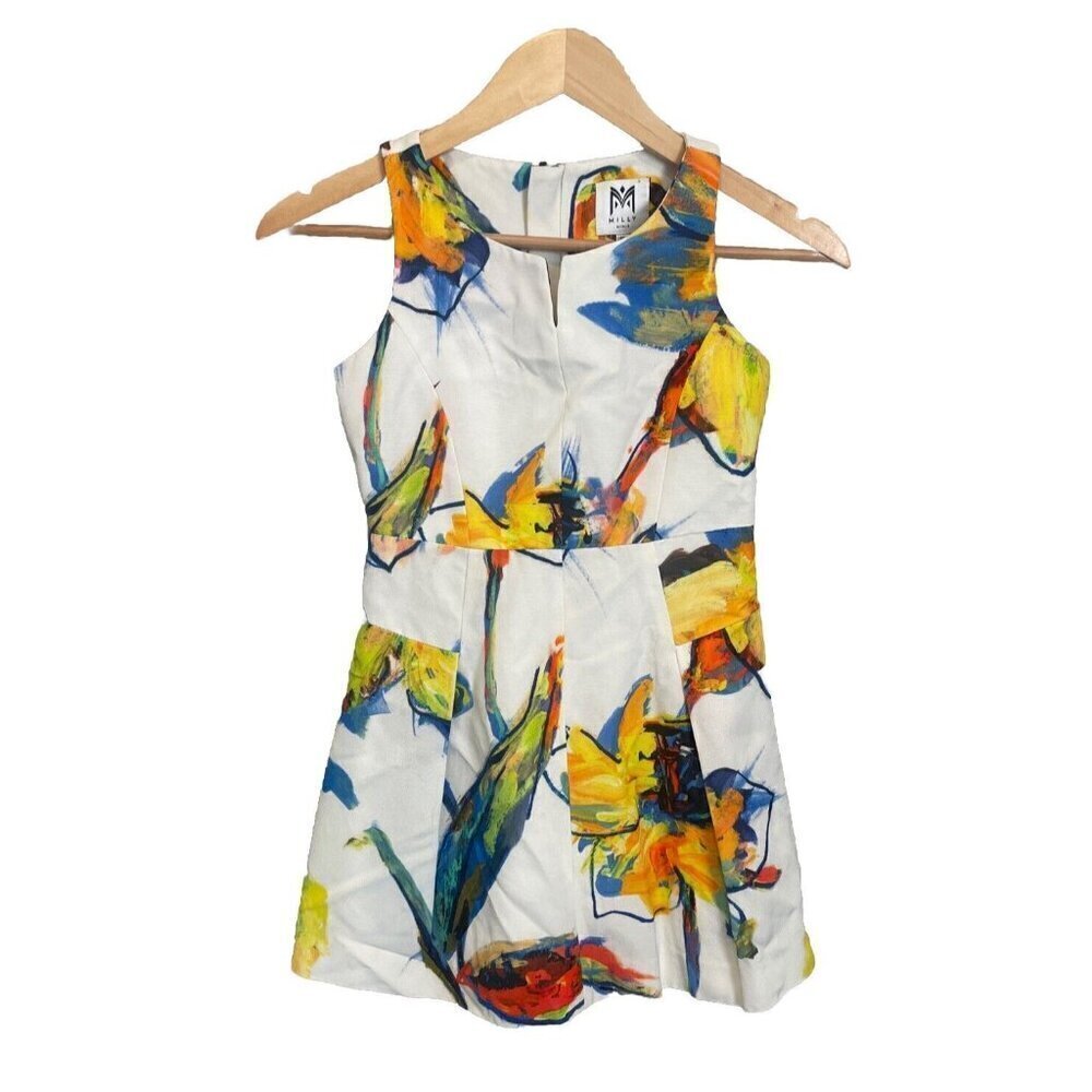 Milly Minis Of New York Milly Pop Art Floral Racerback Dress 10 Girls Sleeveless